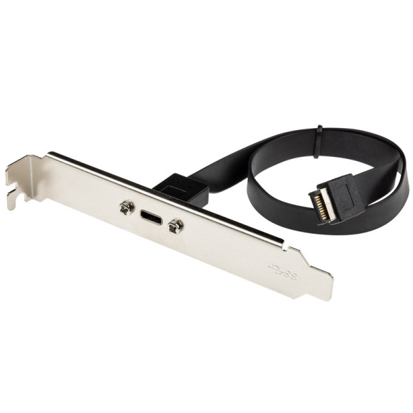 InLine Slotblende USB Typ-C zu USB 3.1 Frontpanel Key-A intern, 0,3 m