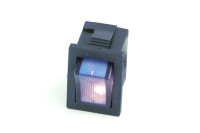 Phobya Wippschalter Eckig - beleuchtet blau - 1-polig AN/AUS schwarz (3pin) Phobya Wippschalter Eckig - beleuchtet blau - 1-polig AN/AUS schwarz (3pin)
