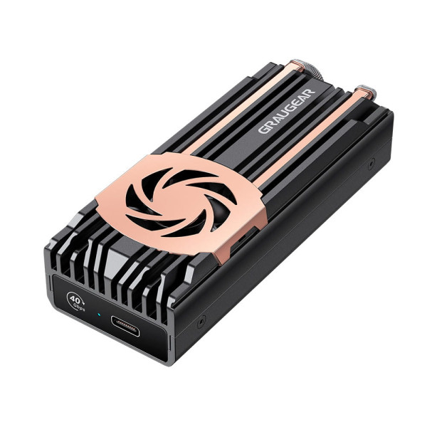 GRAUGEAR USB 4.0 Gehäuse für M.2 2280 PCIe Gen4x4 NVMe SSD