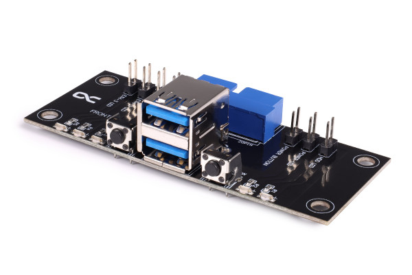 Alphacool ES Front I/O-Panel mit USB 3.0 und Kabelsatz für Servergehäuse