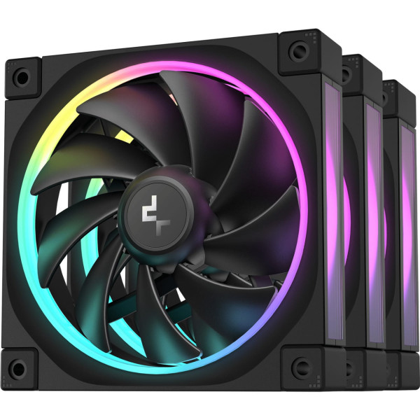 DeepCool FL12, Gehäuselüfter (schwarz, 3er Pack, 120 mm)