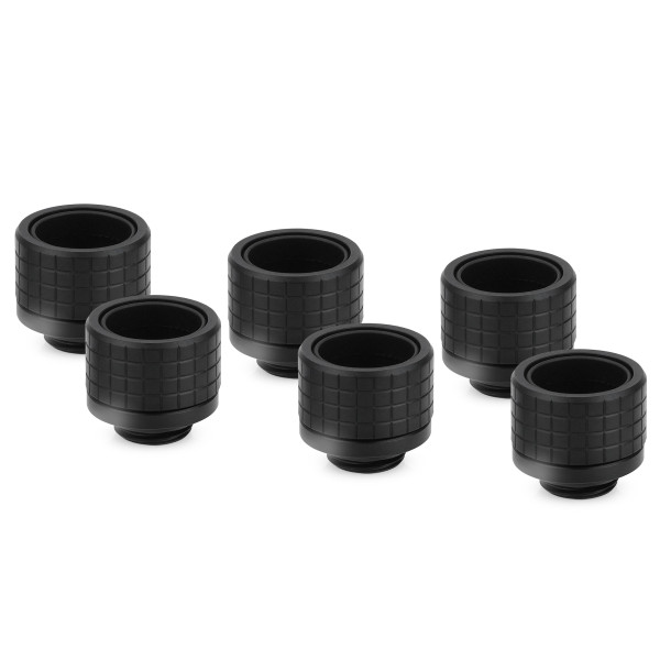Thermal Grizzly DeltaMate Fitting - HT16 Schwarz (6-Pack)