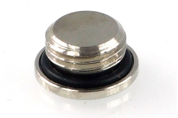 Phobya Verschlussschraube G1/4 Zoll - gerändelt - Hochprofil - black nickel