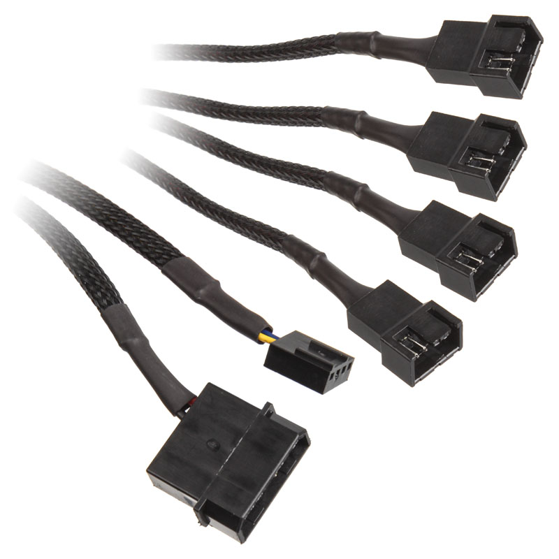 EK Water Blocks EK-Cable Y-Weiche für 4x 4-Pin-PWM-Lüfter - 80 c, Splitter  Kabel, Lüfter/PWM, Computer Intern, Kabel / Adapter