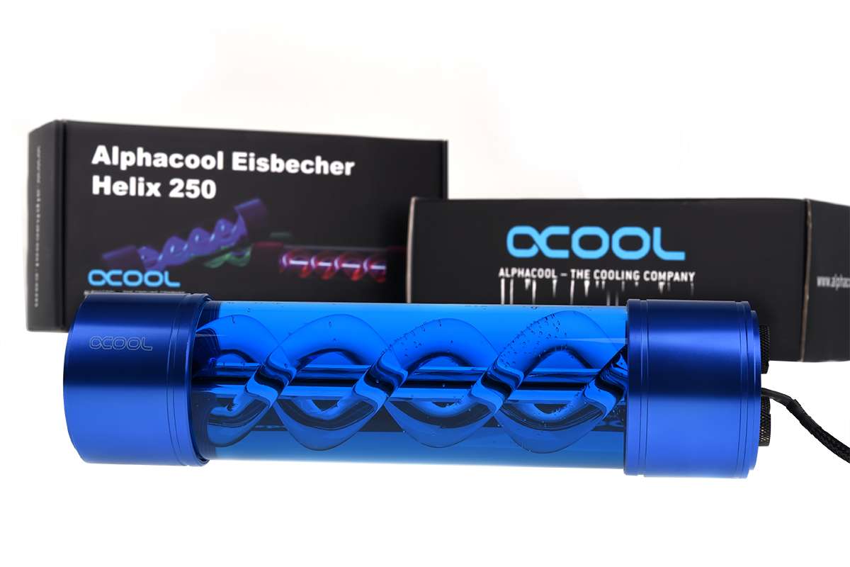 未使用️Alphacool eisbecher helix light Alphacool Eisbecher Helix 250mm Reservoir - Green -