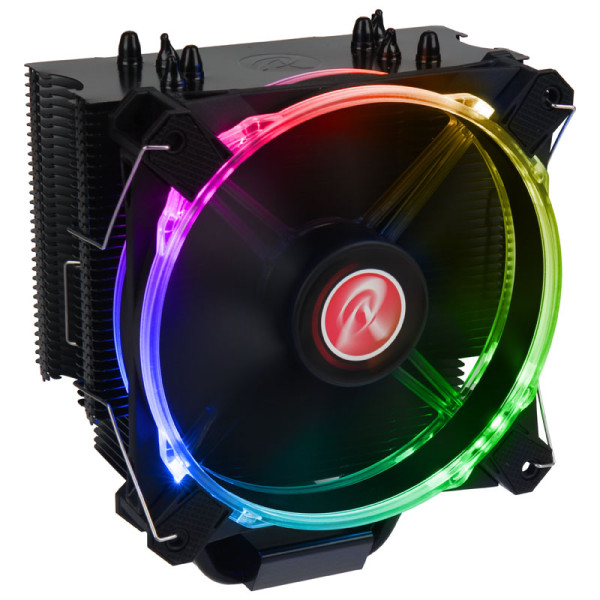 Raijintek Leto CPU-Kühler, schwarz, RGB-LED - 120mm