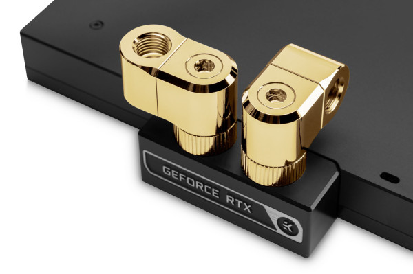 EK Water Blocks EK-Quantum Torque G1/4 Zoll doppel Verlängerungs Offset MF 21 - gold