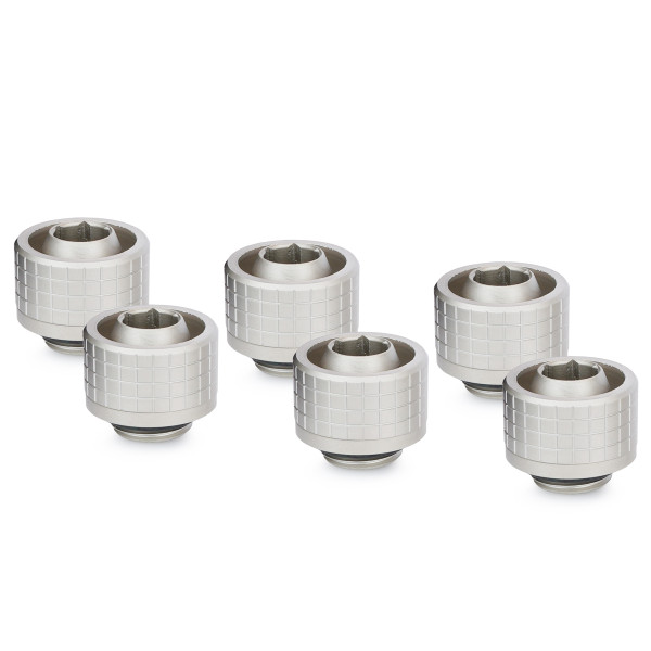 Thermal Grizzly DeltaMate Fitting - ST16 Matt Nickel (6-Pack)