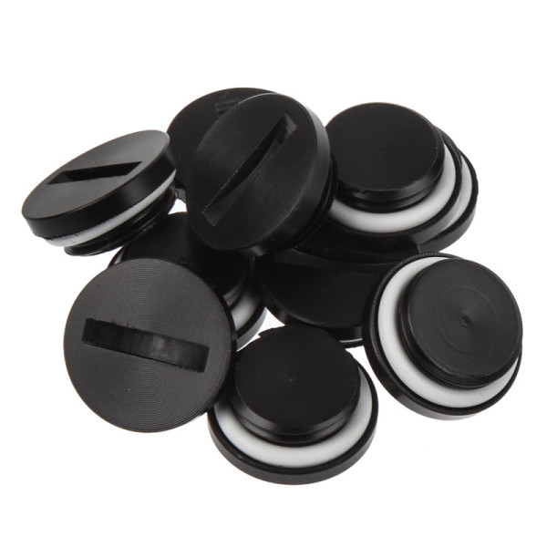 EK Water Blocks EK-PLUG G1/4 Acetal - schwarz (10er-Set)