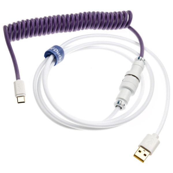 Ducky Premicord Creator Spiralkabel, USB Typ C auf Typ A - 1,8m