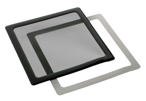 DEMCiflex Staubfilter 140mm, quadratisch - schwarz/schwarz