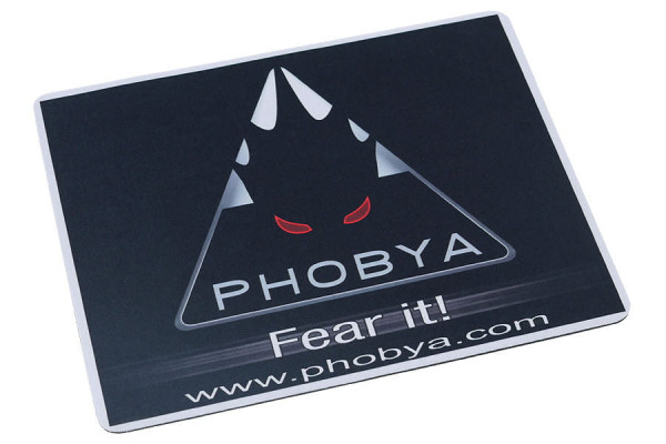 Phobya Mousepad Schwarz - 20x25cm