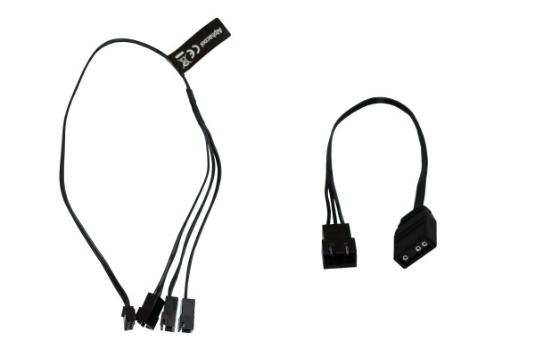 Alphacool Digital RGB LED Y-Kabel 3-fach mit JSP Stecker 30cm - Schwarz