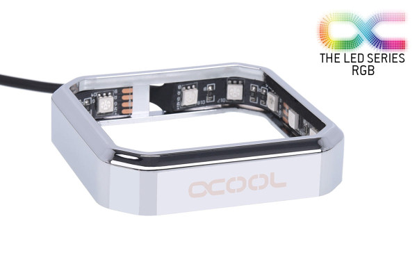 Alphacool Aurora XPX RGB Frame - Chrom