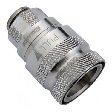 Koolance QD3 Schnellverschluss gerade weiblich auf G1/4 Zoll - silber