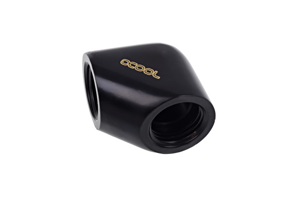 Alphacool Eiszapfen L-Verbinder G1/4 IG auf G1/4 IG - Deep Black