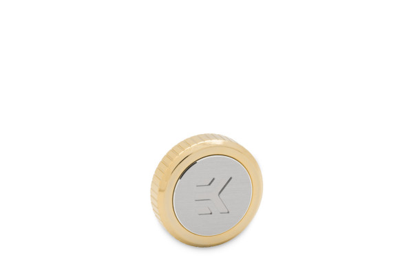 EK Water Blocks EK-Quantum Torque Verschlussstopfen G1/4 Zoll - mit EKWB Logo, gold