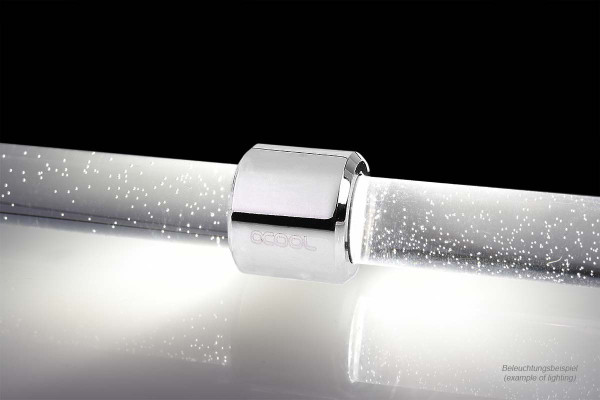 Alphacool Aurora HardTube LED Ring 13mm Chrome - Weiß