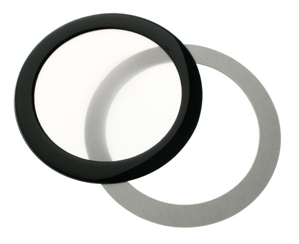 DEMCiflex Staubfilter 92mm, rund - schwarz/weiß